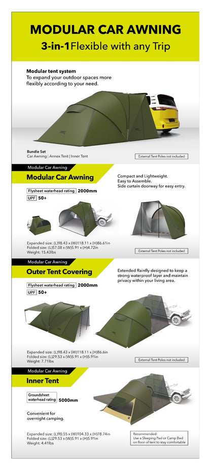 3D Maxpider Campingtält premium