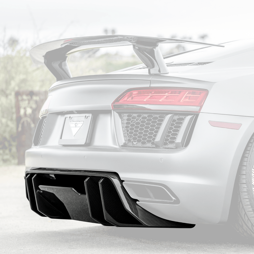 Audi R8 Carbon Fiber Rear Diffuser - Vorsteiner Wheels Wheels  - Aero - [tags]