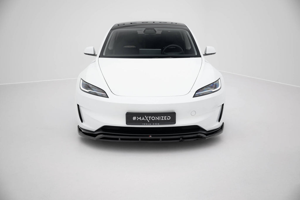 Främre Splitter V1 Maxton Design Tesla Model 3 Highland Performance Mk1 Facelift
