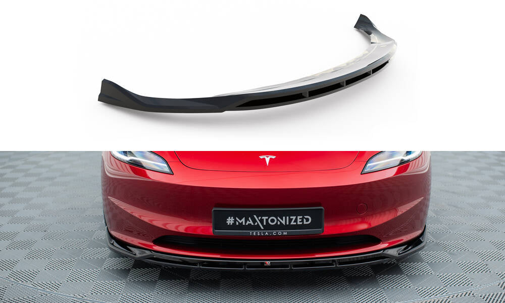 Främre Splitter V1 Maxton Design Tesla Model 3 Highland