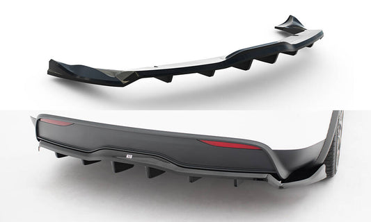 Central Rear Splitter V.2 Maxton Design Tesla Model X