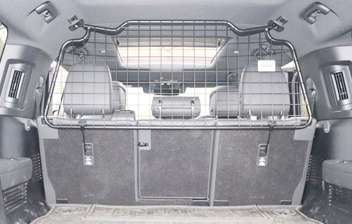 Bagagerumsgitter / Bagagerumsbeskyttelse med tilvalg Lastdeler Land Rover Defender 130