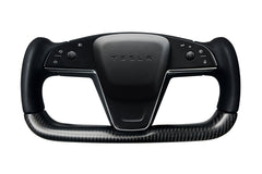 Model S & X 2021+ Yoke steering wheel matt carbon fiber