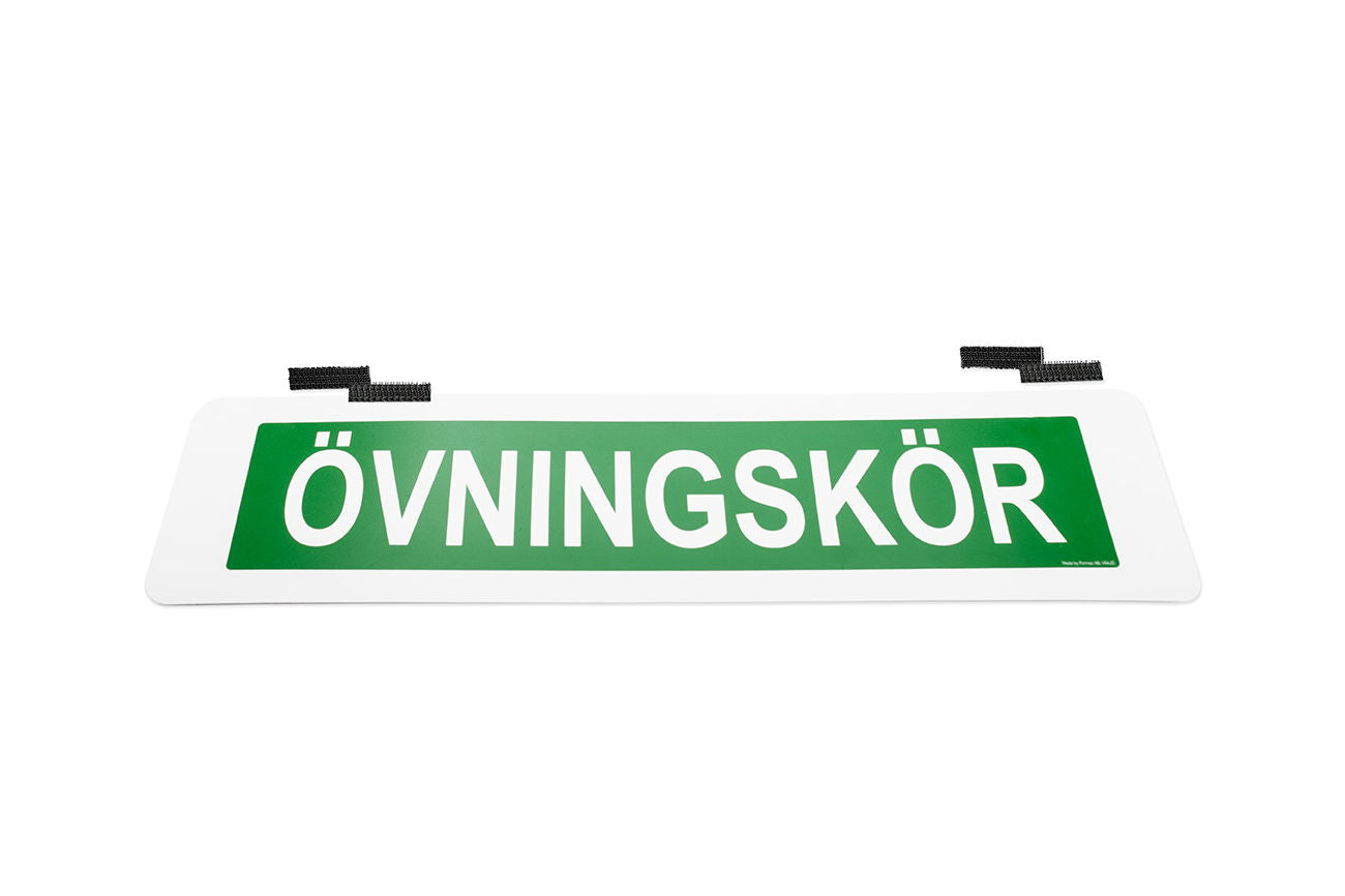 Övningskörningsskylt elbil