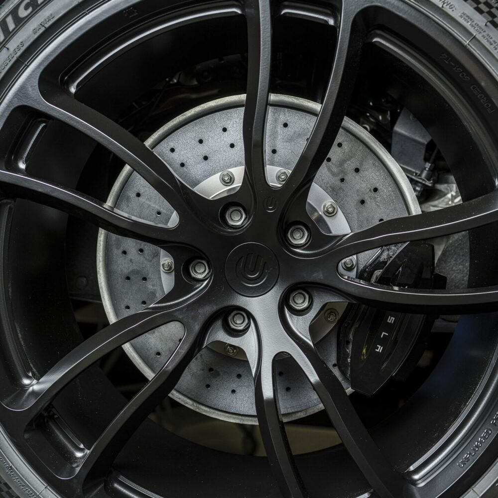 Superlight Rear Large-Sweep Carbon Ceramic Rotor + Pad Kit Unplugged Performance Model S/X 2021+