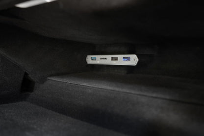 Dubbelfunktionell lagringshub (MicroSD-läsare & Tesla-USB) Jowua