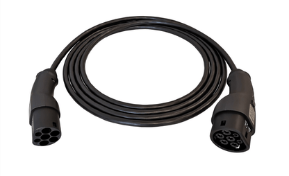 Metron Laddkabel med Tesla Knapp Typ 2 - 11 kW