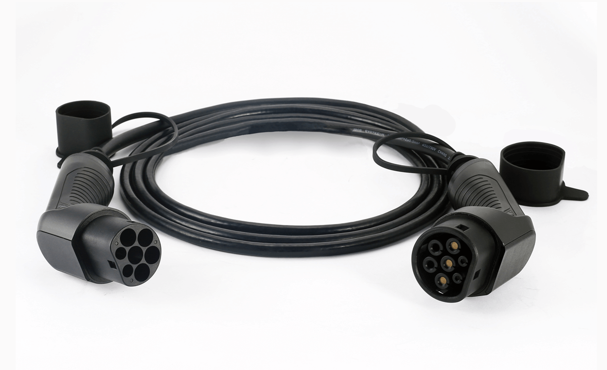 Metron Laddkabel med Tesla Knapp Typ 2 - 11 kW