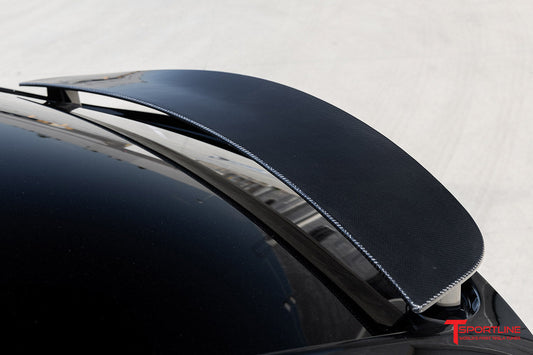 T-sportline - Model X Carbon Fibre Wing Spoiler Overlay - Hiilikuituinen siipipyöräspoileri