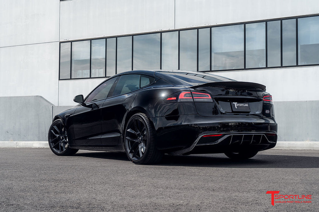 T-sportline - Model S Carbon Fiber Rear Aero Diffuser 2021+