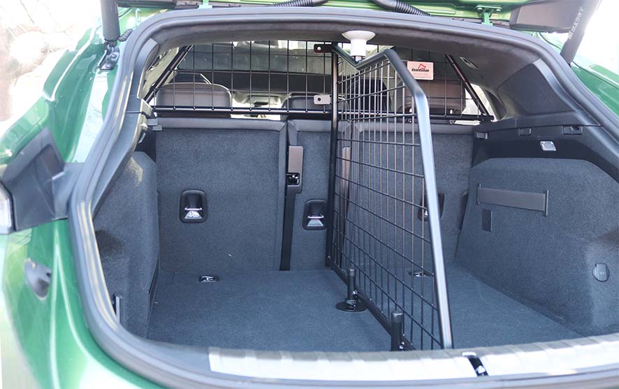 Porsche Taycan Cross Turismo lastskyddsfördelare till lastgaller