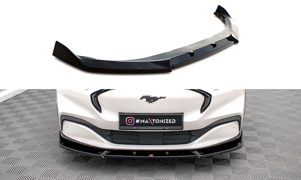 Front Splitter V.1 Maxton Design Ford Mustang Mach-E