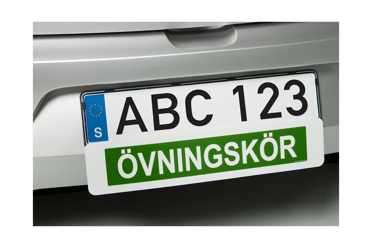 Övningskörningsskylt elbil