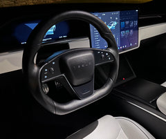 Model S & X 2021+ steering wheel matt carbon fiber