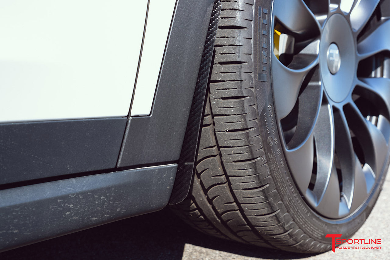 Model X stänkskydd kolfiber