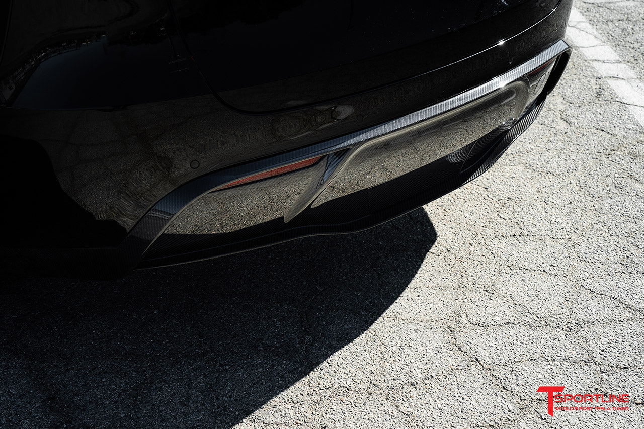 T-sportline - Model Y carbon fiber rear diffuser