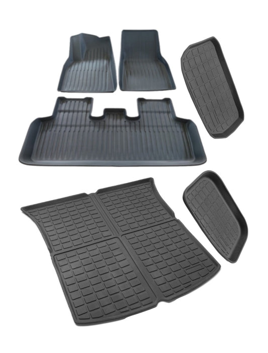 Gummimatter stor pakke TPE + XPE for Tesla Model Y