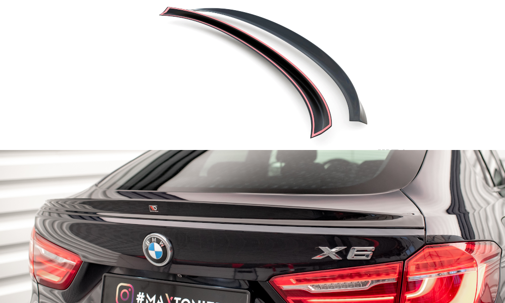 3d spoiler cap v.2 bmw x6 f16 m-pack / x6 m f86