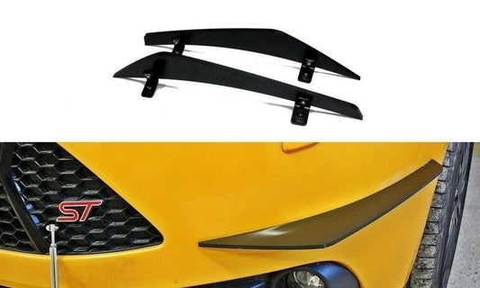 Canards (Front Bumper Wings) Ford Focus St MK3