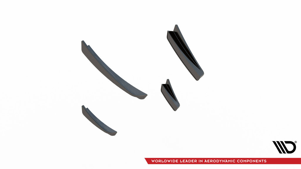 Carbon fiber front bumper wings (canards) prepreg bmw 1 f40 m-pack/ m135i
