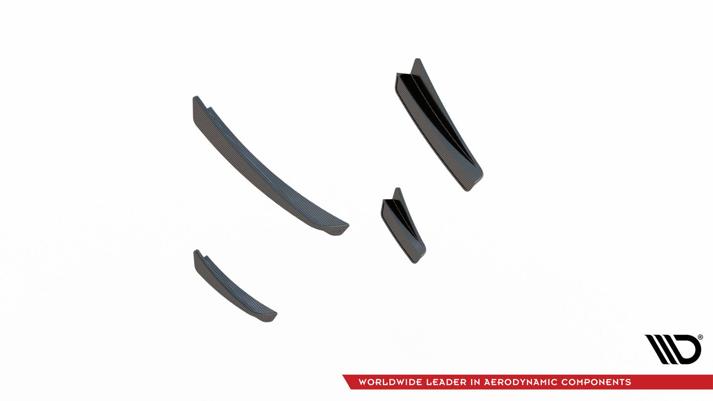 Carbon fiber front bumper wings (canards) prepreg bmw 1 f40 m-pack/ m135i