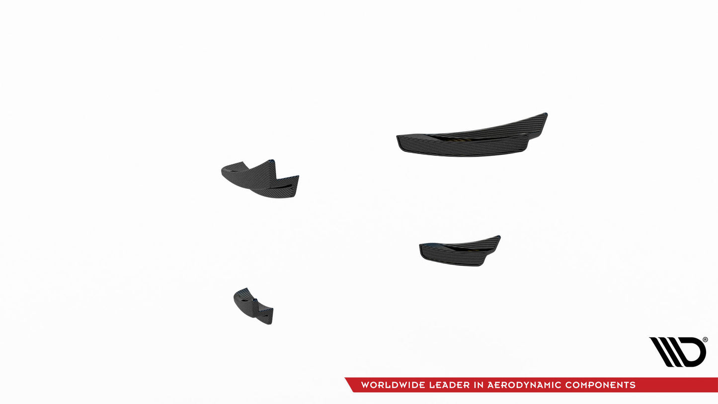 Carbon fiber front bumper wings (canards) prepreg bmw 1 f40 m-pack/ m135i