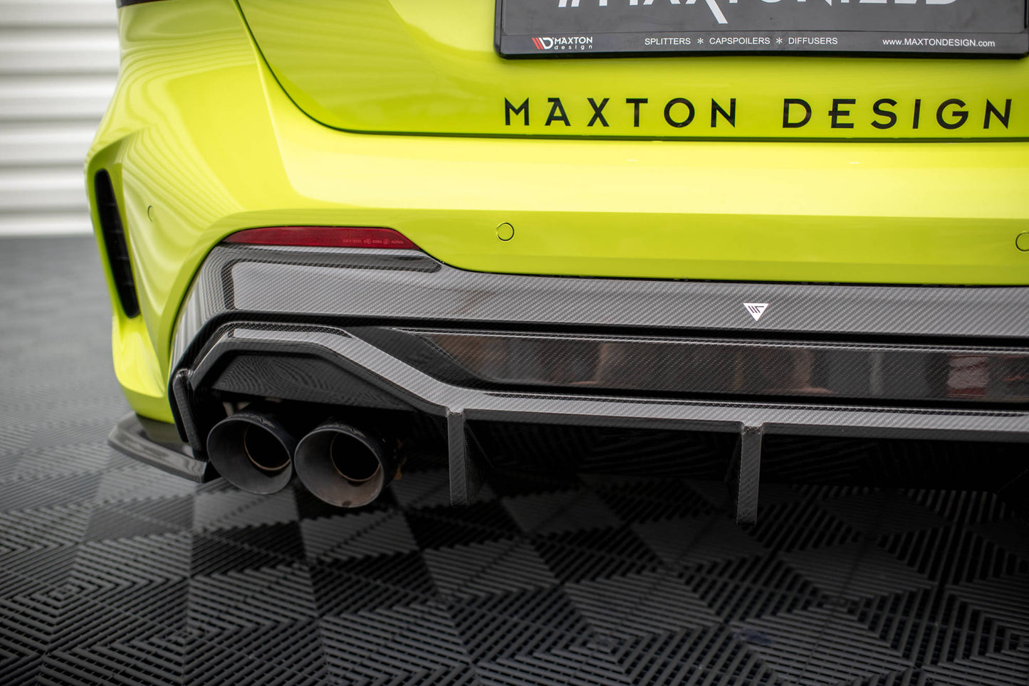 Carbon fiber rear diffuser prepreg v.1 + milltek sport exhaust bmw 1 f40 m135i