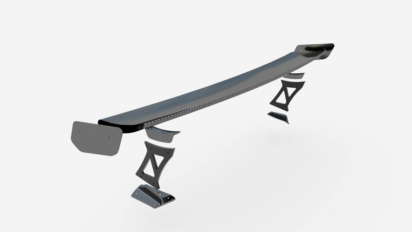 Carbon Fiber Spoiler with External Brackets Uprights BMW M2 G87 / M240I / 2 M-Pack / 2 Standard G42