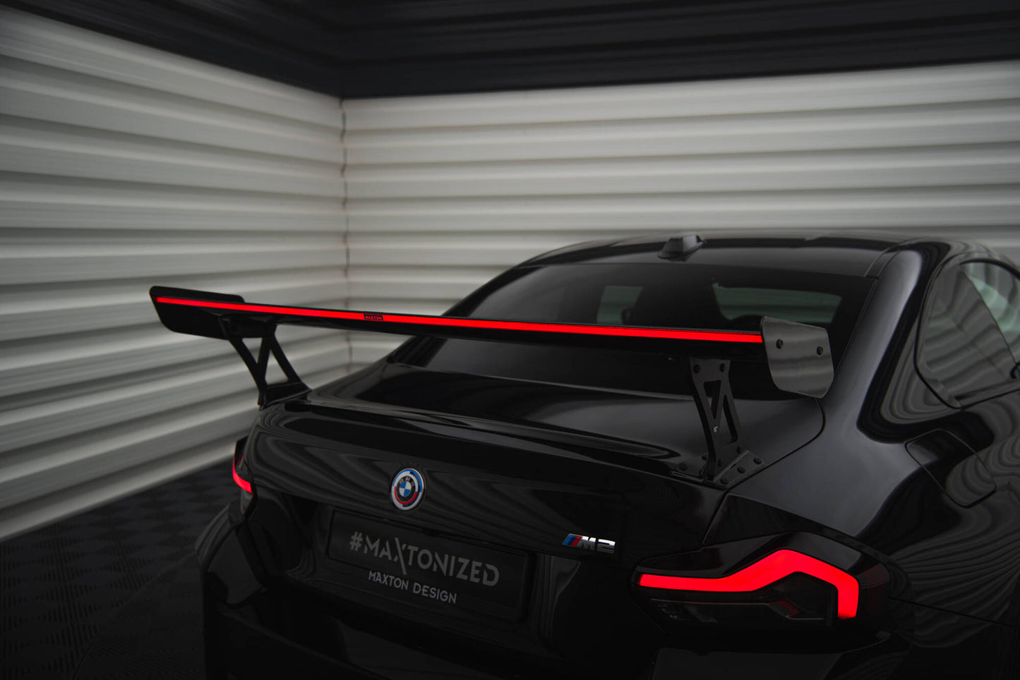 Carbon Fiber Spoiler with External Brackets Uprights +LED Light BMW M2 G87 / M240i / 2 M-Pack / 2 Standard G42