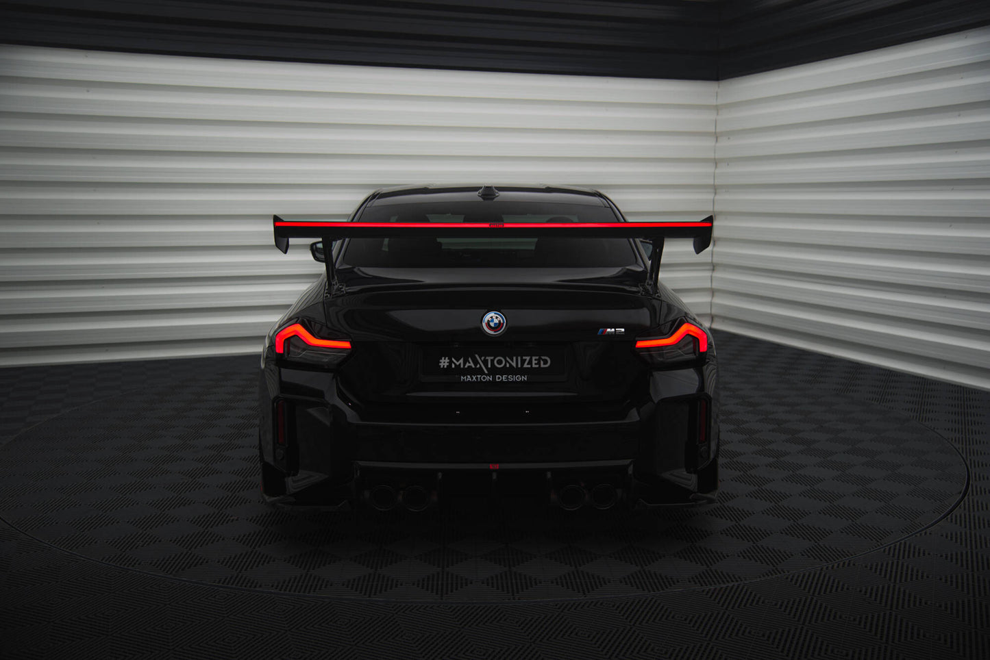 Carbon Fiber Spoiler with External Brackets Uprights +LED Light BMW M2 G87 / M240i / 2 M-Pack / 2 Standard G42