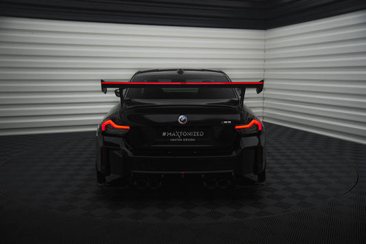 Carbon Fiber Spoiler with External Brackets Uprights +LED Light BMW M2 G87 / M240i / 2 M-Pack / 2 Standard G42