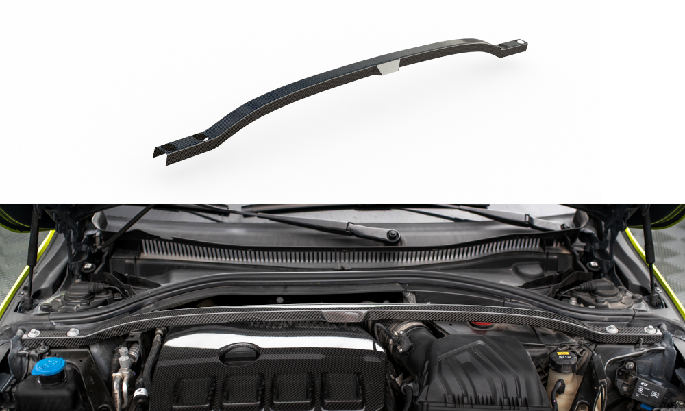 Carbon fiber strut bar cover bmw 1 f40 m135i