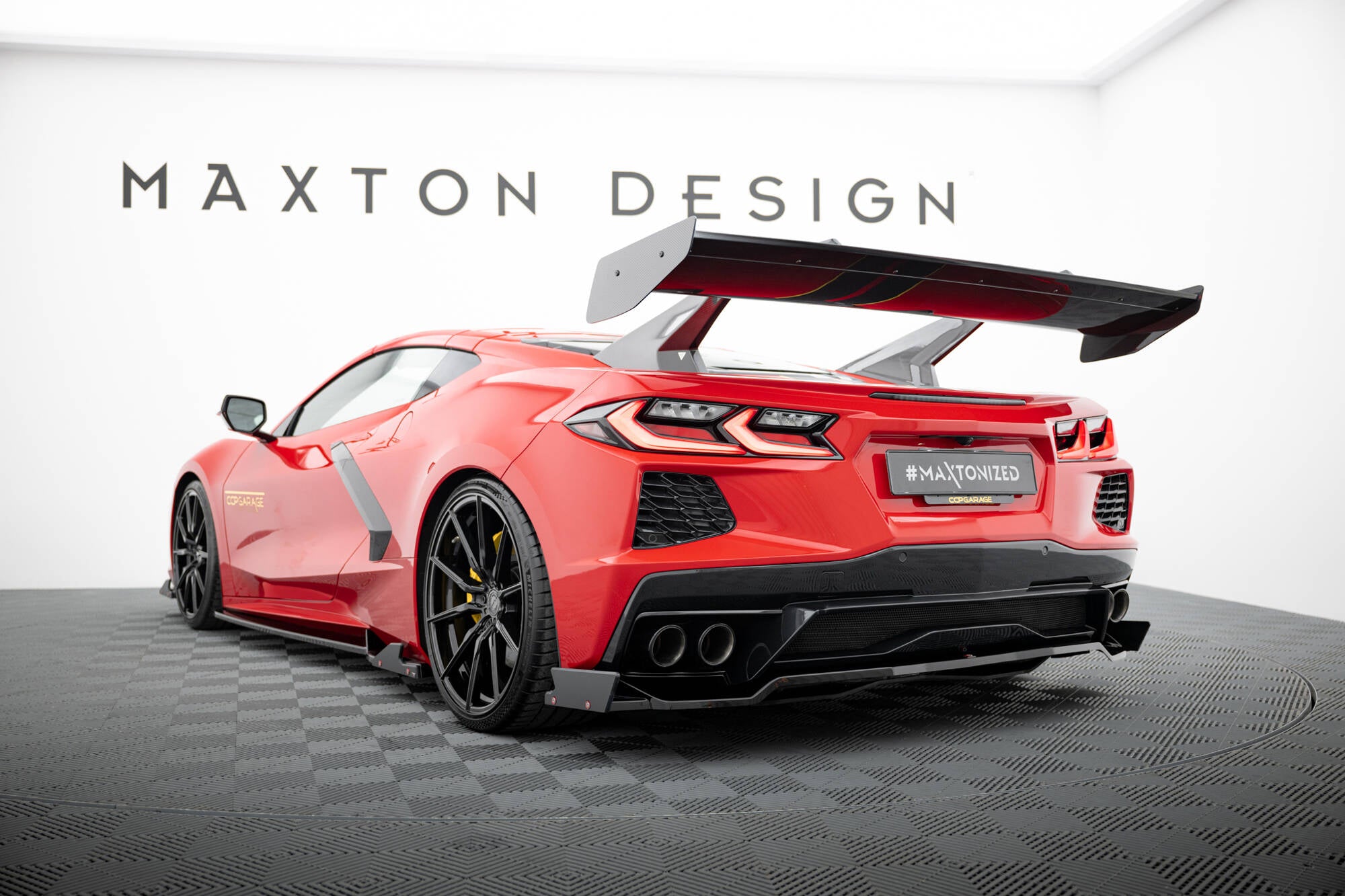 Chevrolet Corvette C8:n hiilikuituinen spoileri