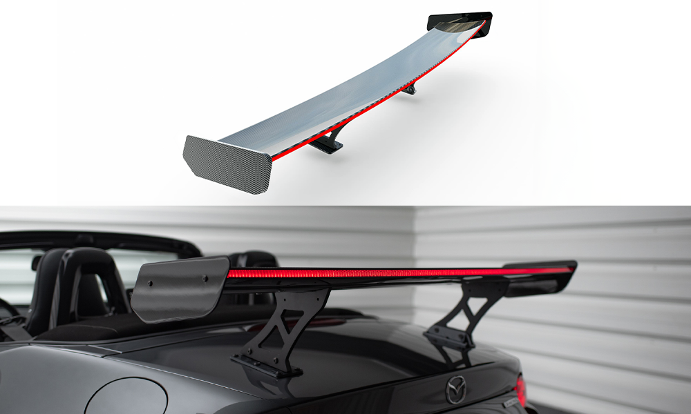 Carbon spoiler jdm style + led mazda mx-5 nd (mk4)