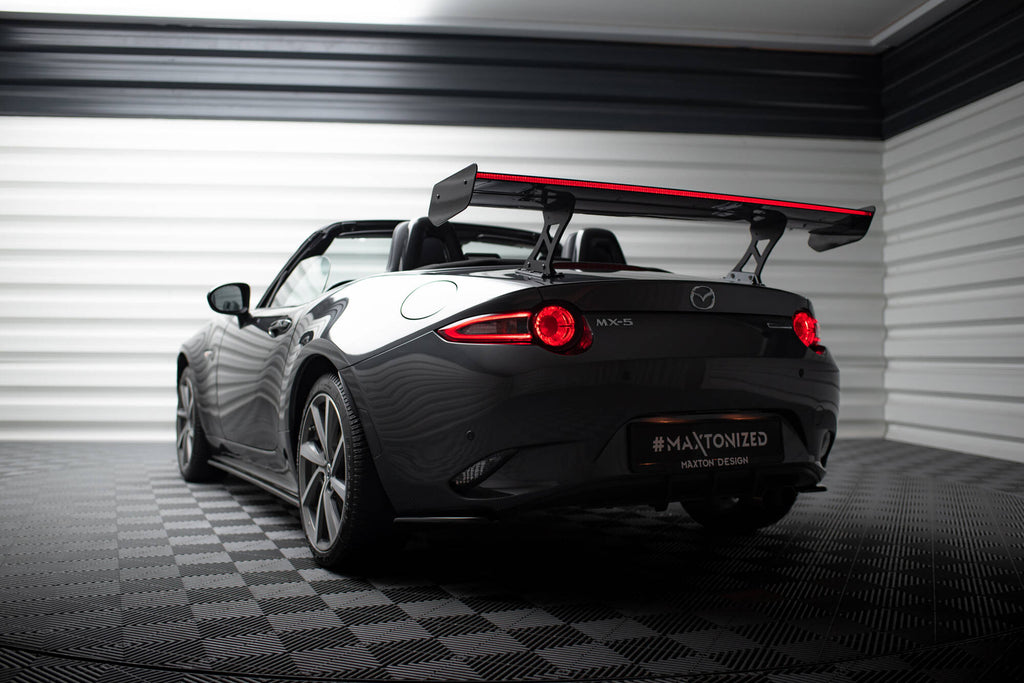 Carbon spoiler jdm style + led mazda mx-5 nd (mk4)