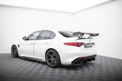 Carbon spoiler + led alfa romeo giulia quadrifoglio