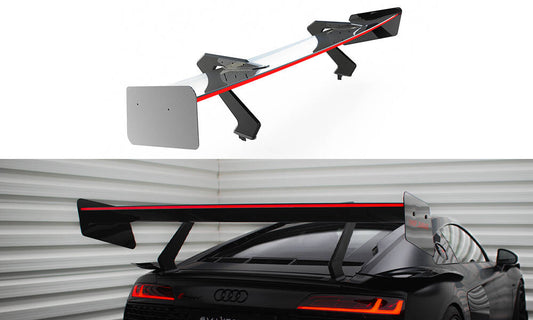 Carbon spoiler + led audi r8 mk2