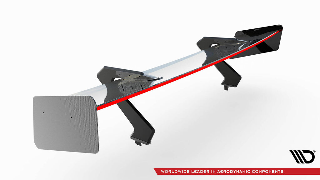 Carbon spoiler + led audi r8 mk2