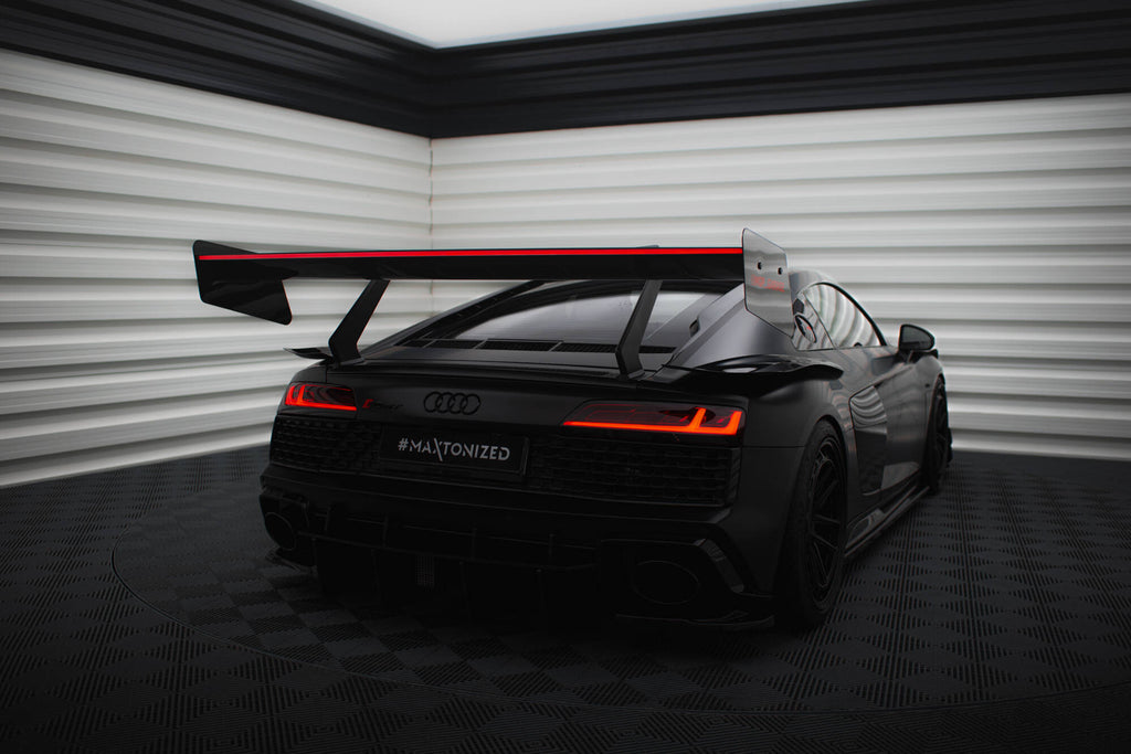 Carbon spoiler + led audi r8 mk2