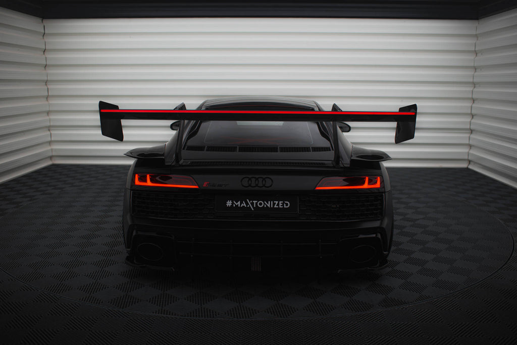 Carbon spoiler + led audi r8 mk2