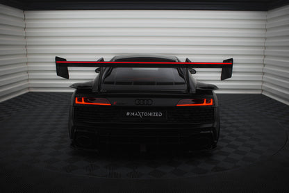 Carbon spoiler + led audi r8 mk2