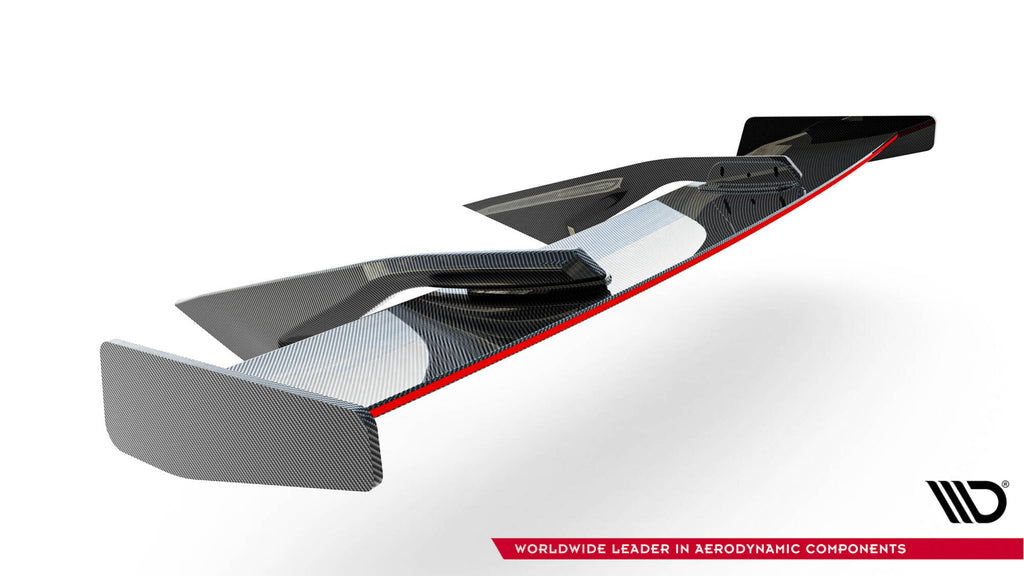 Carbon spoiler + led chevrolet corvette c8