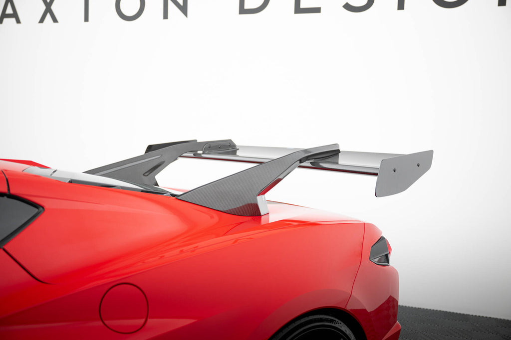 Carbon spoiler + led chevrolet corvette c8
