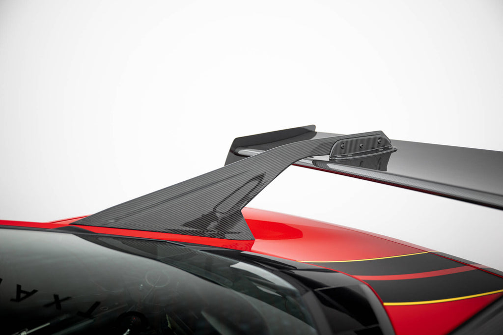 Carbon spoiler + led chevrolet corvette c8