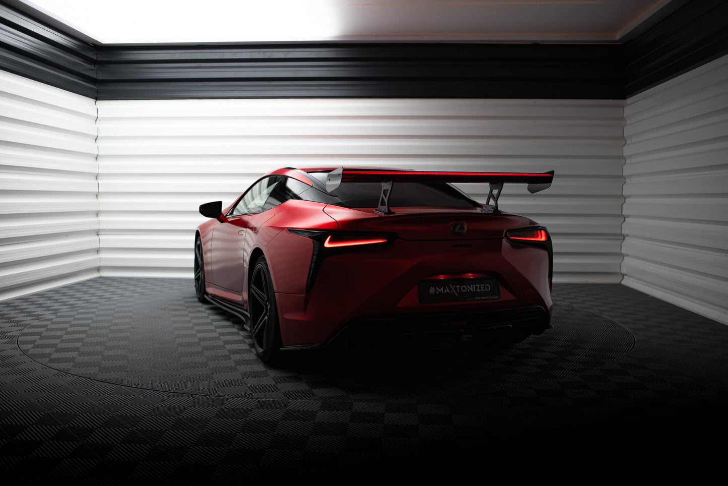 Carbon spoiler + led lexus lc