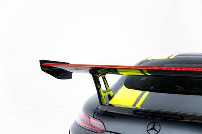 Carbon spoiler + led mercedes-amg gtr c190 facelift
