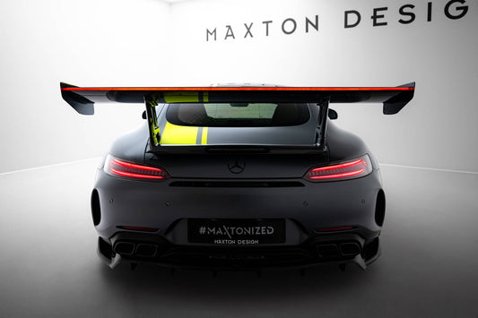 Carbon spoiler + led mercedes-amg gtr c190 facelift