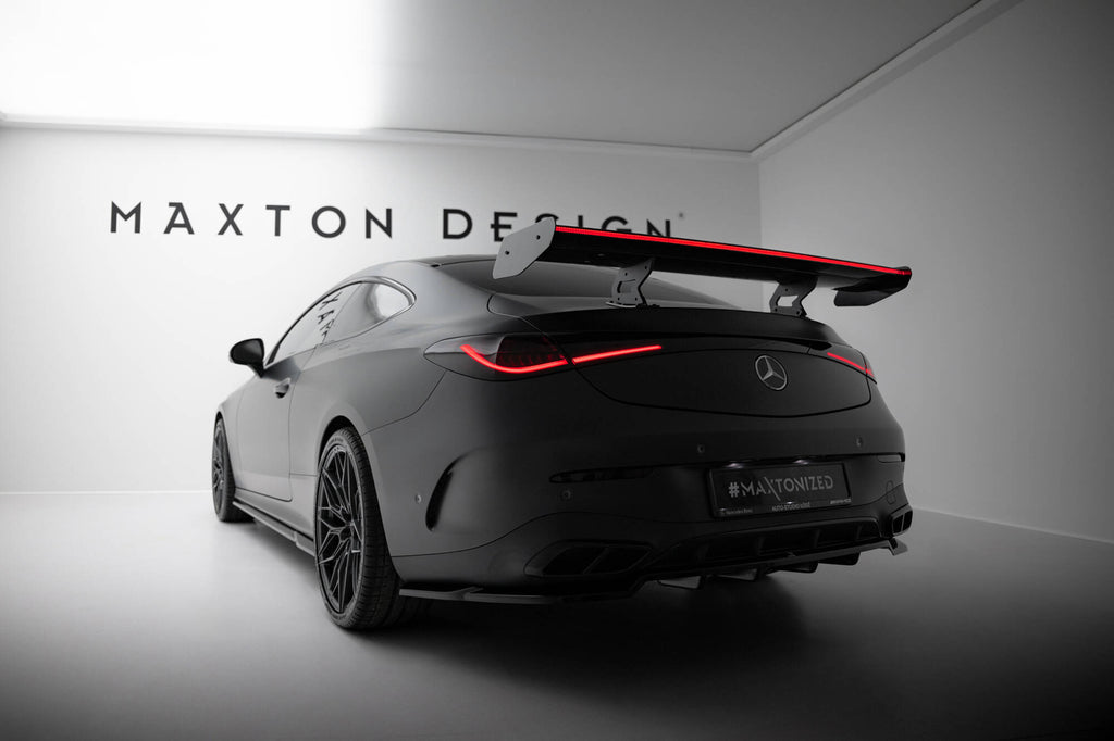 Carbon spoiler v.1 + led mercedes-benz cle amg-line c236