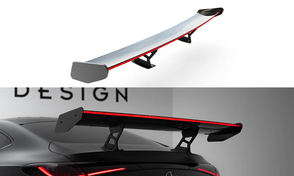 Carbon spoiler v.2 + led mercedes-benz cle amg-line c236