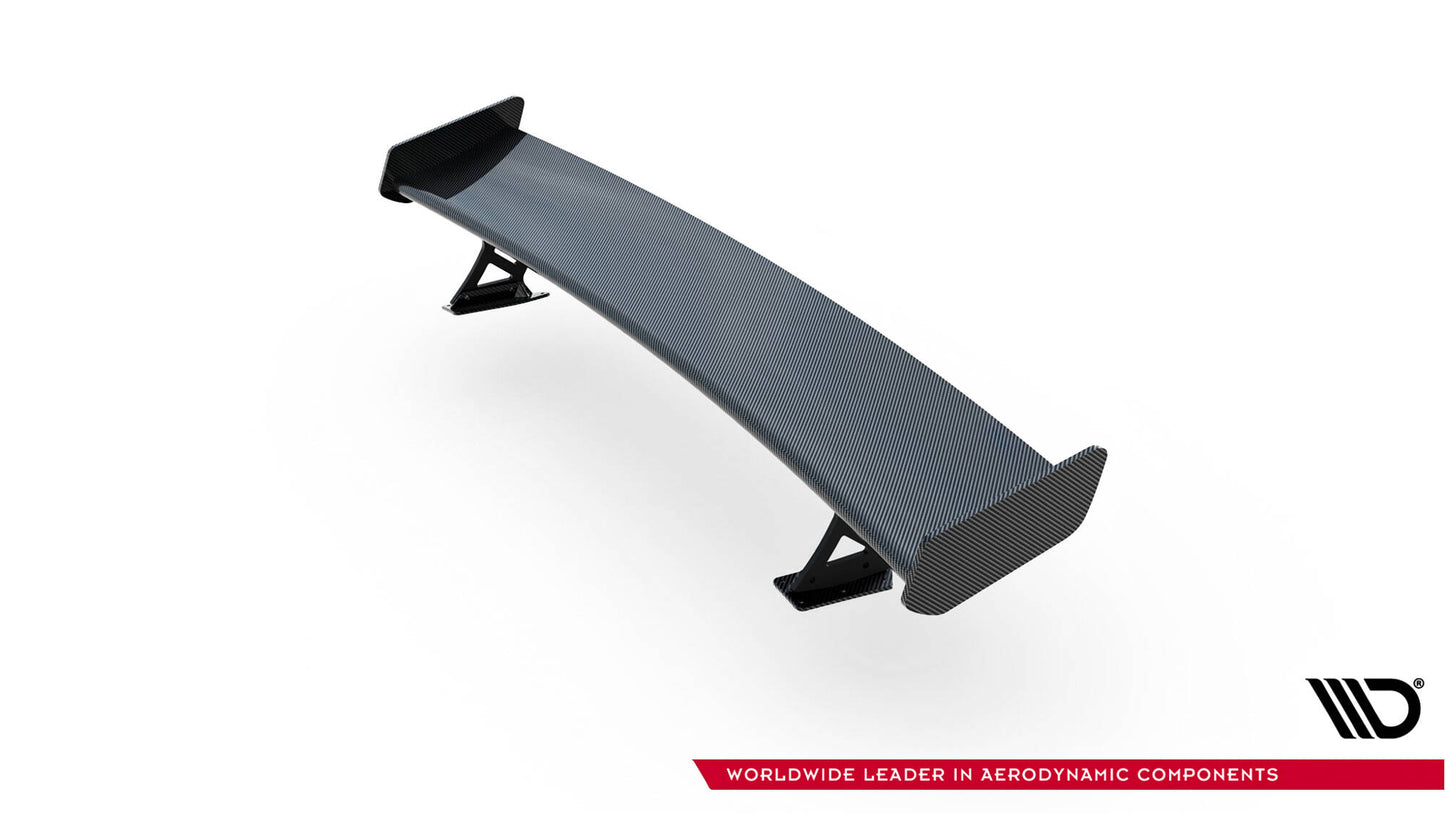 Carbon spoiler with external brackets uprights audi a3 / a3 s-line / s3 / rs3 sedan 8v / 8v facelift